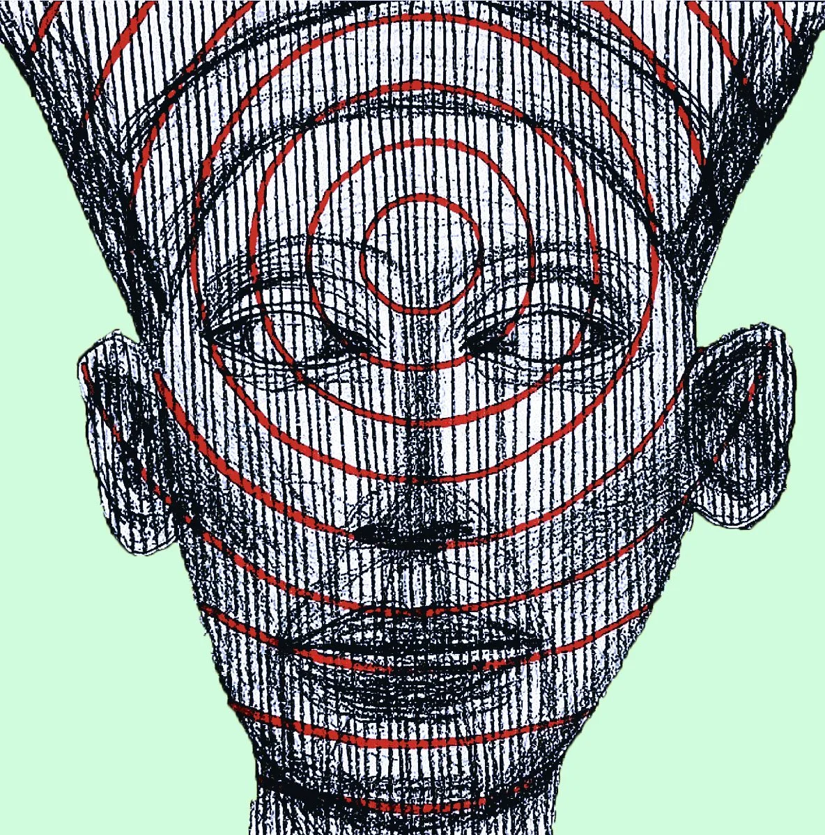 Expressive ink egyptian study featuring intricate line-work and intense gazes, contemporary illustration - Roi Pajursky