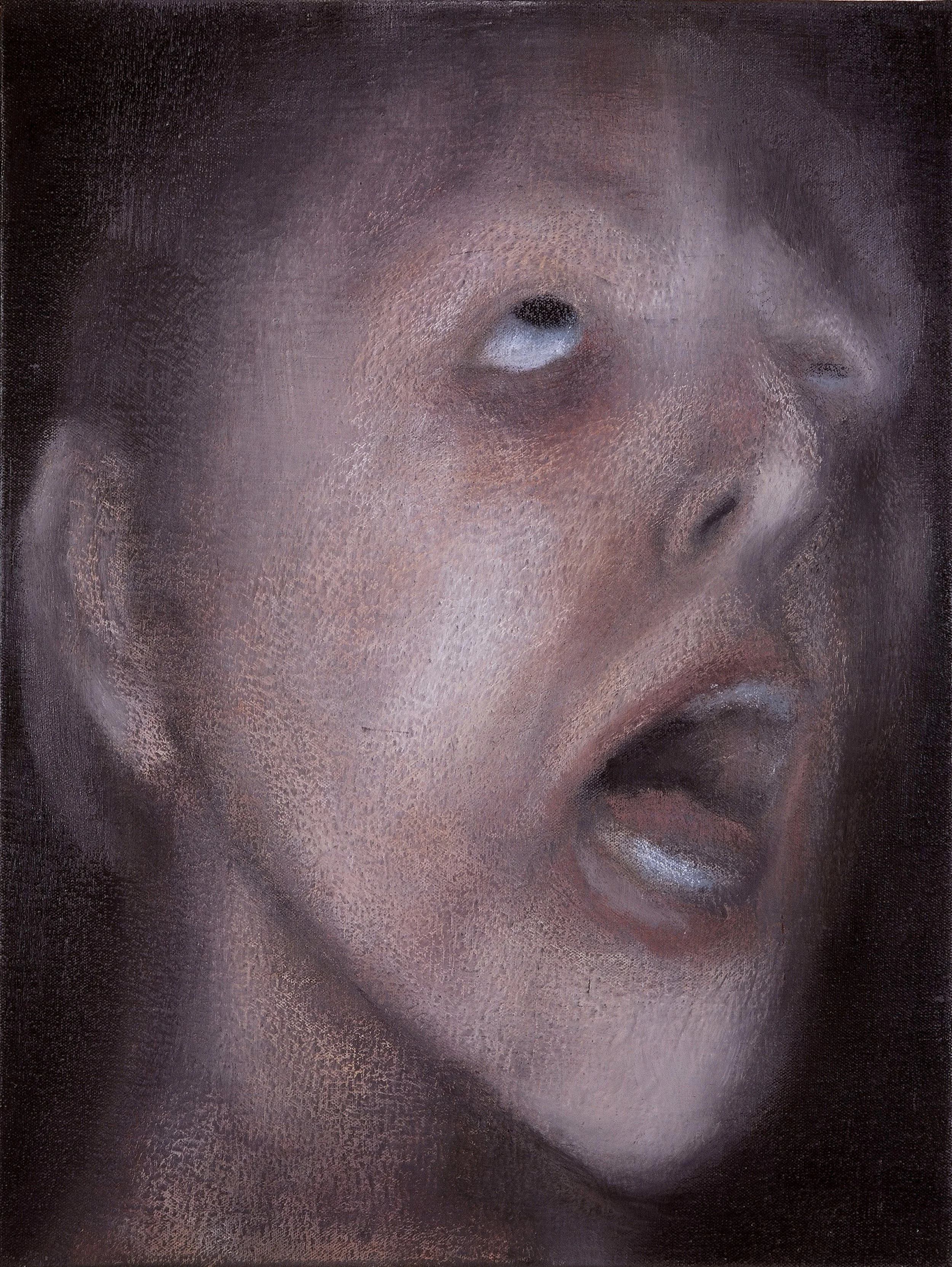 An expressive head study using muted tones to convey a sense of introspection and depth.