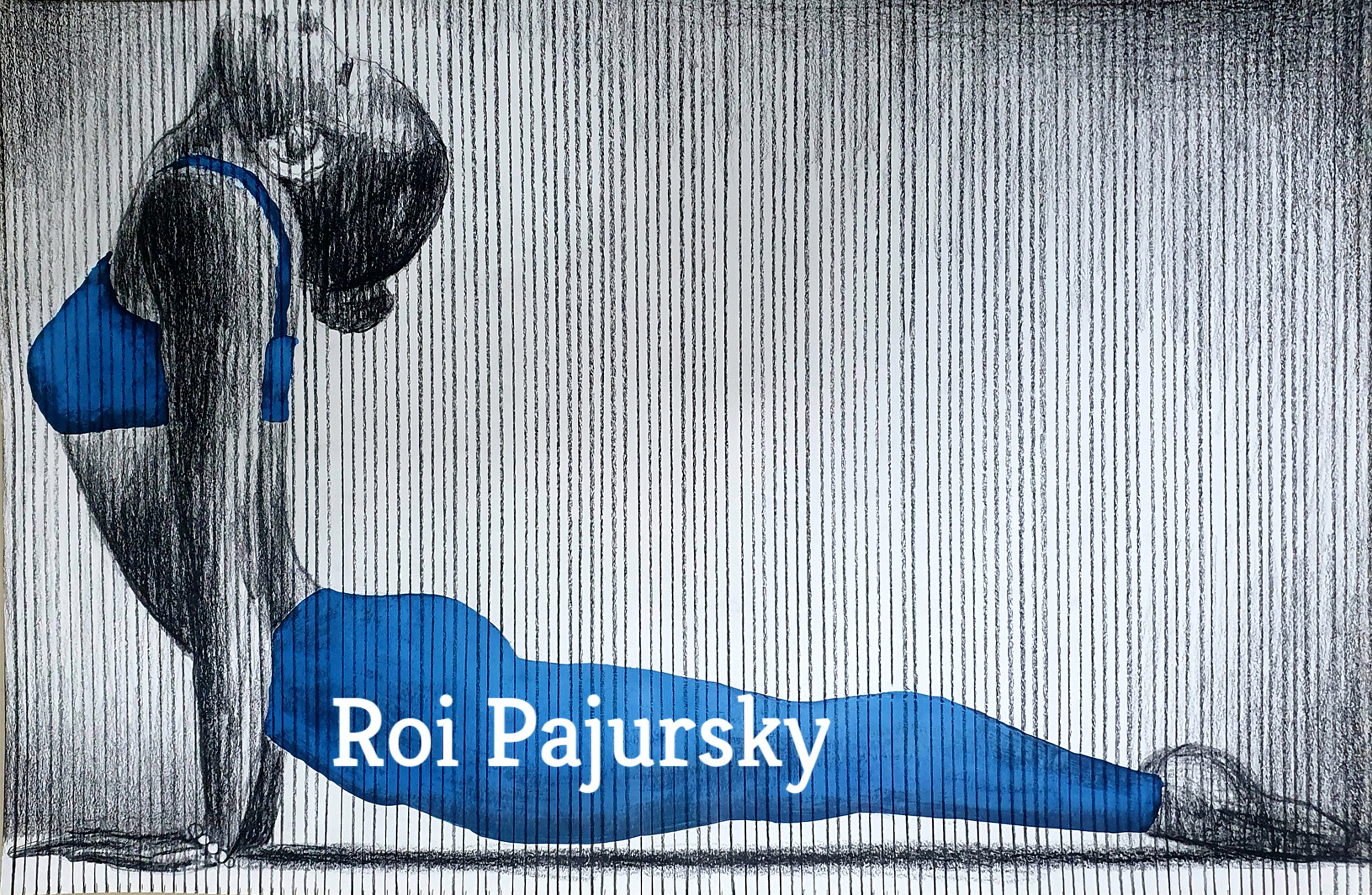 A minimalist study of flexibility and form. Part of my yoga-inspired series, blending clean line work with a touch of contemporary color.