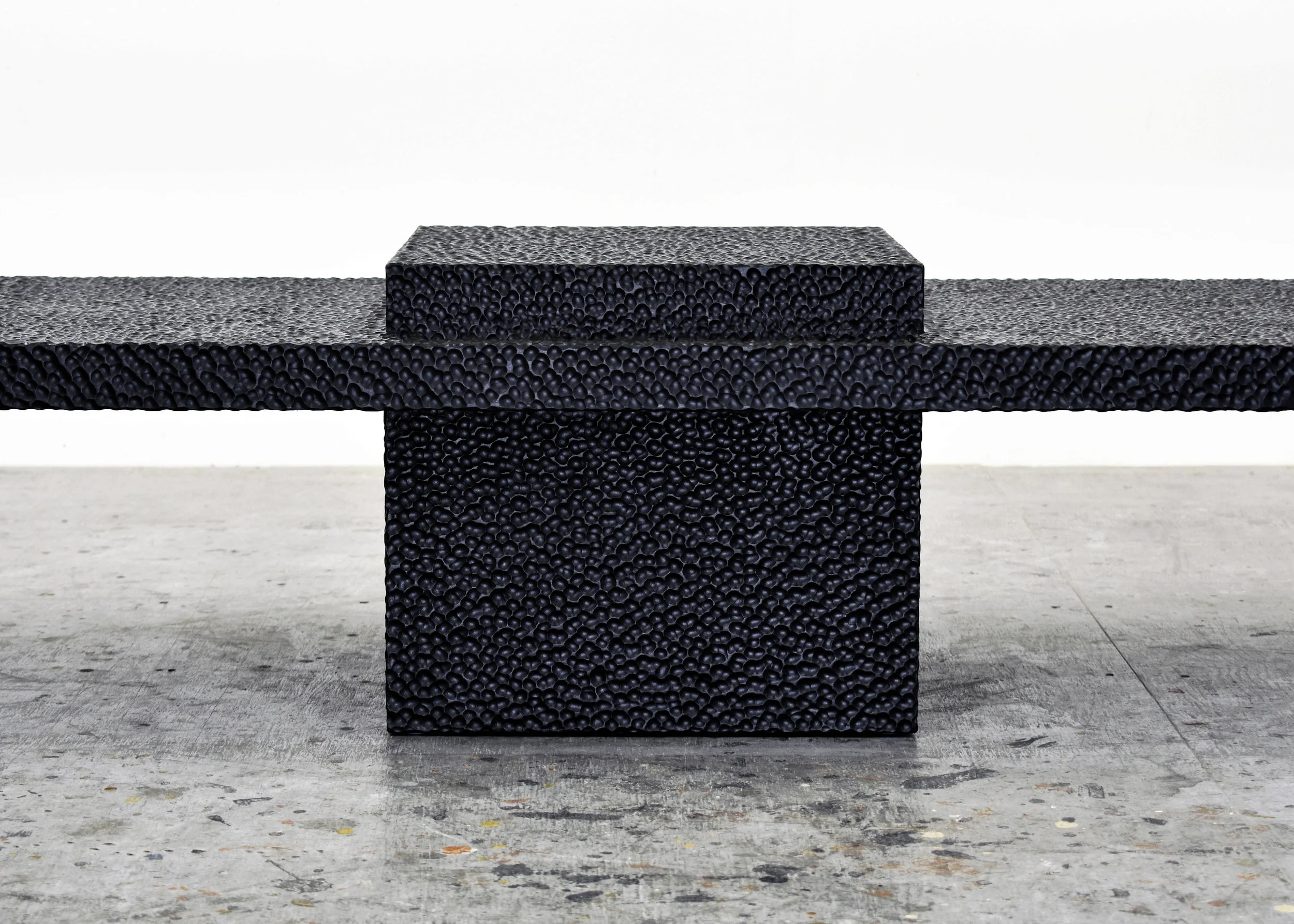  T1 Table  Carved + Lacquered + Maple1  14” x 22" x 60” 