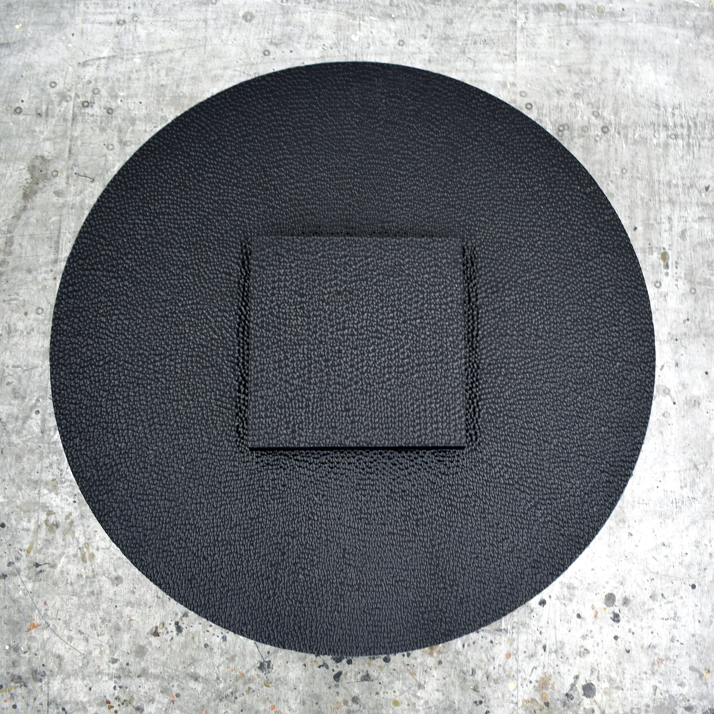  R2 Table  Carved + Lacquered + Maple  13" x 48" dia.       