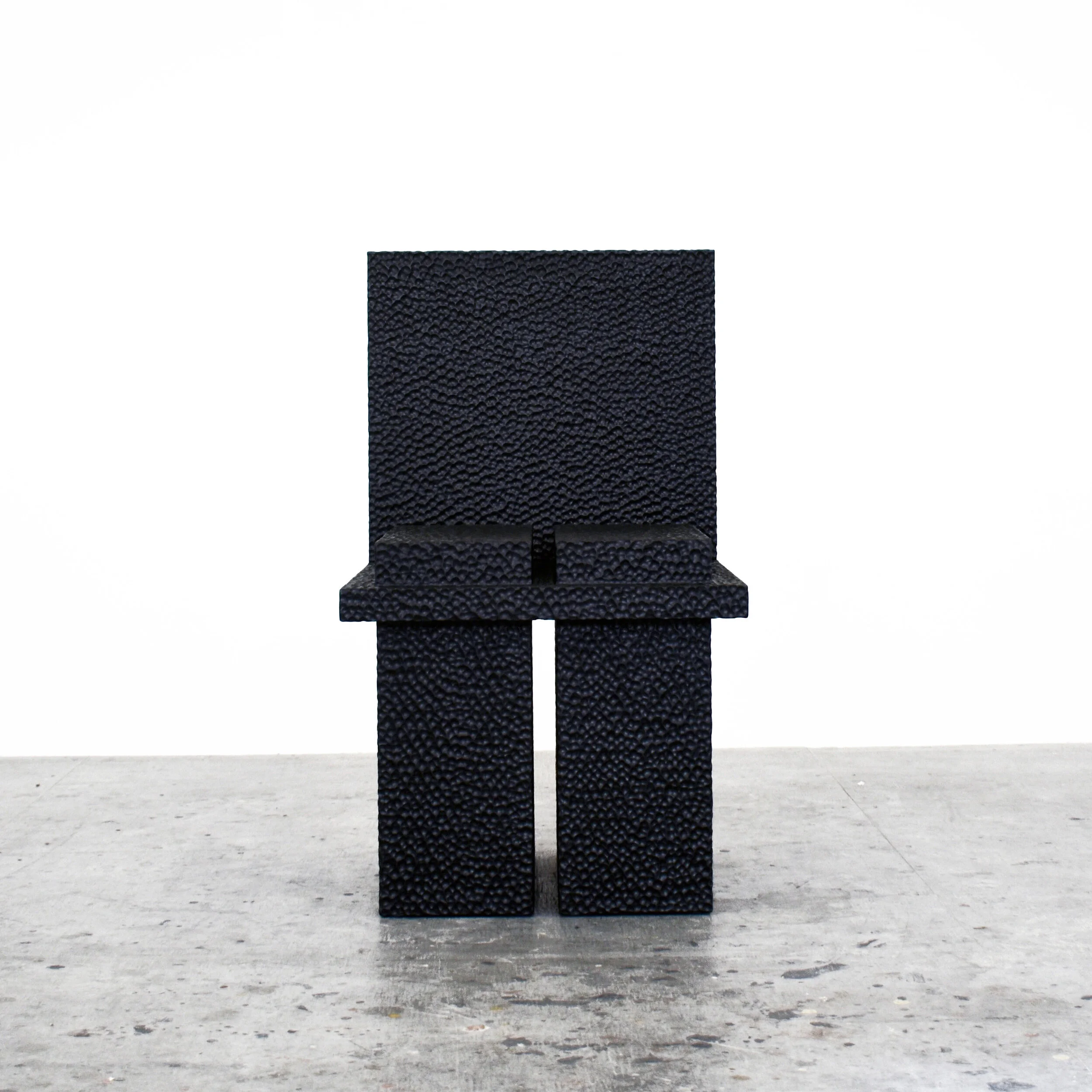  C2 Chair  Carved + Lacquered + Maple  30.5” x 18” x 19.5” 