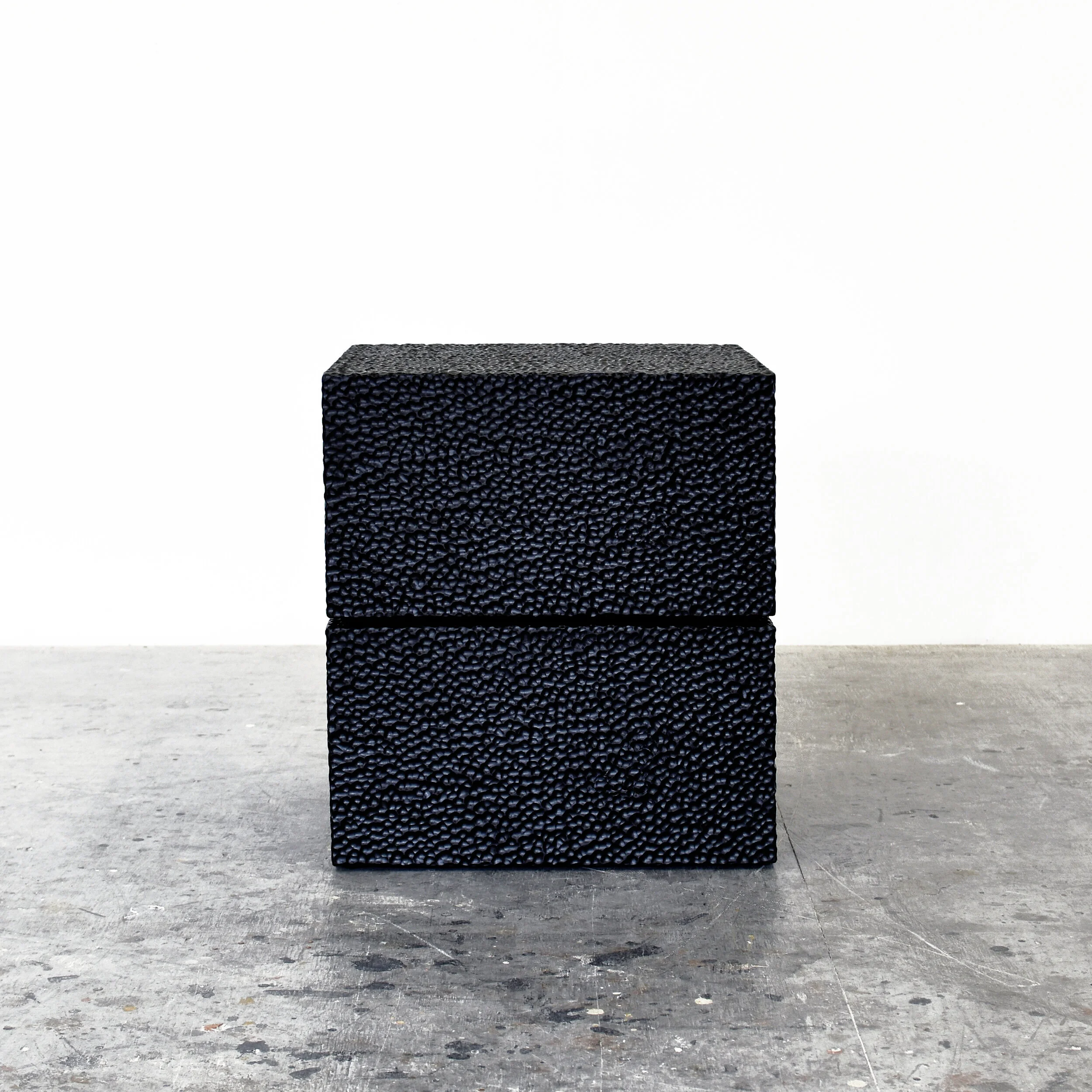  Square Reveal #1  Carved + Lacquered + Maple  20” x 18” x 18”  