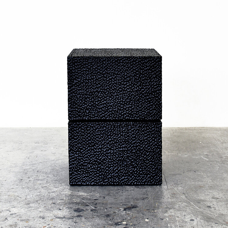  Square Reveal #2  Carved + Lacquered + Maple  20” x 15” x 15”  