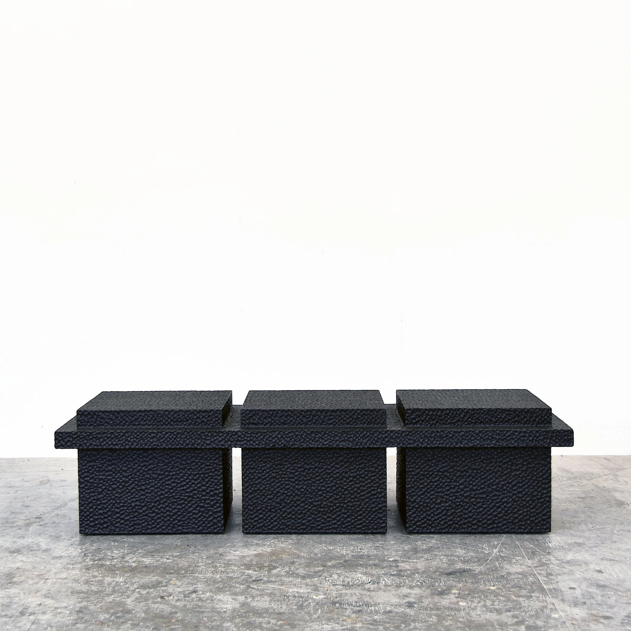  T5 Table  Carved + Lacquered + Maple  14” x 20" x 56” 