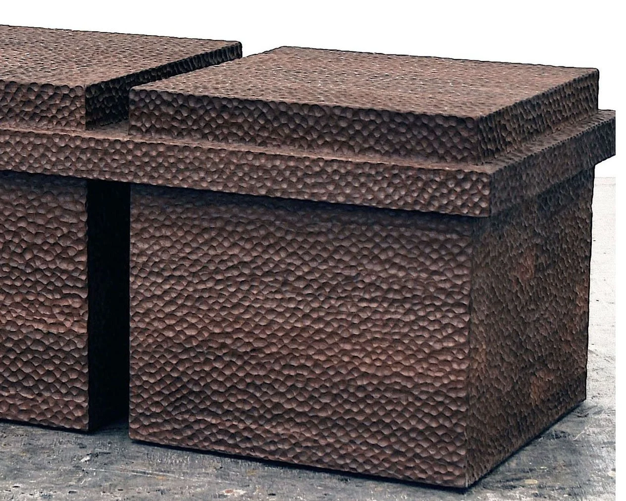  BW-B2 Bench  Carved + Walnut + Lacquer  16” x 18” x 36” 