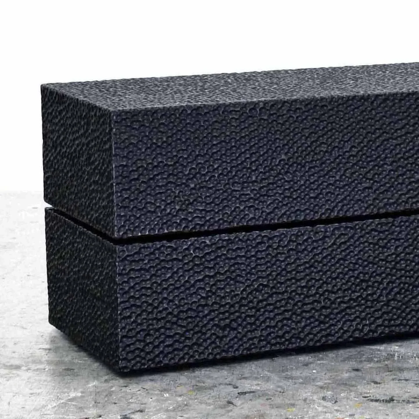  Reveal Bench  Carved + Lacquered + Maple  Detail 