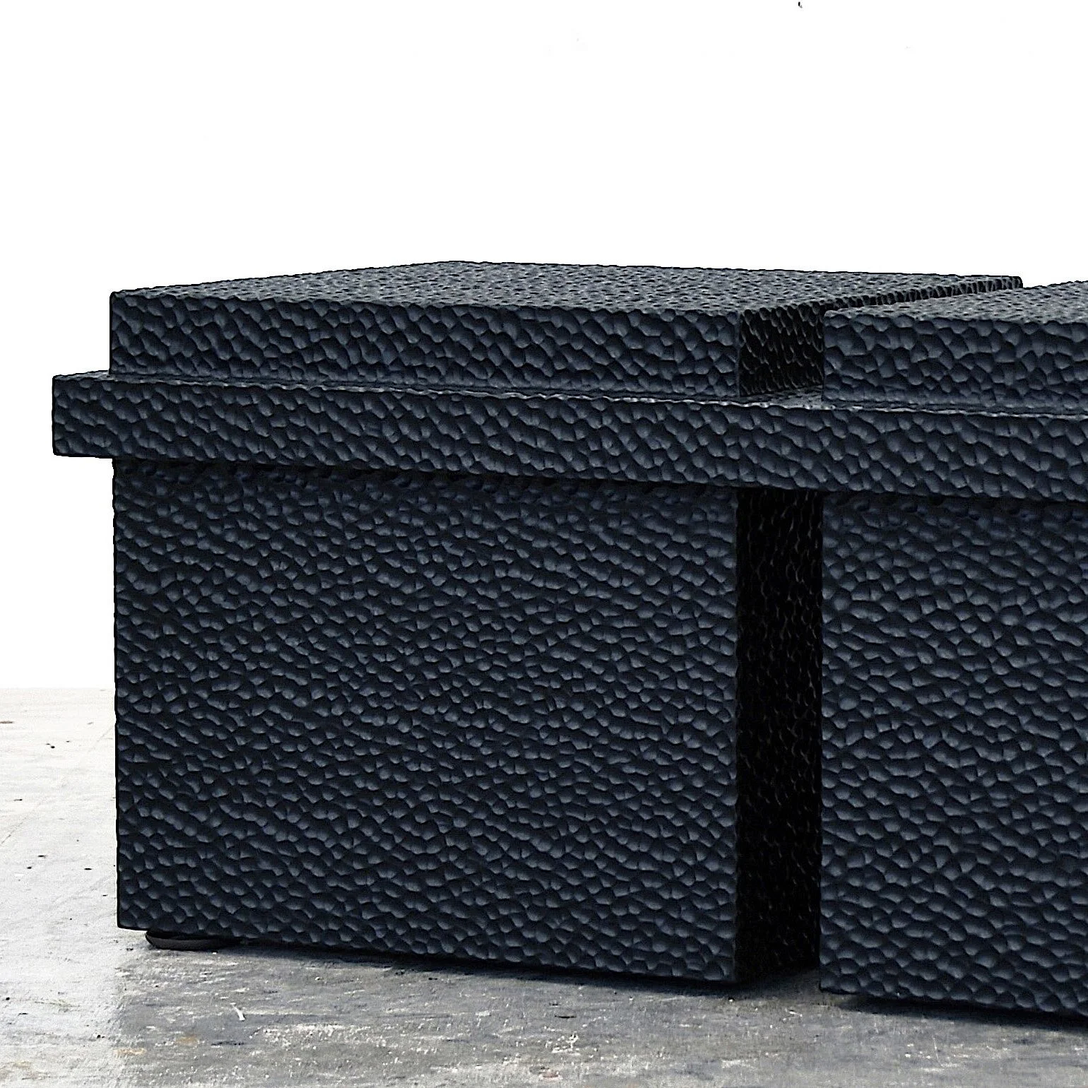  B2 Bench  Carved + Lacquered + Maple  16” x 38” x 19” 