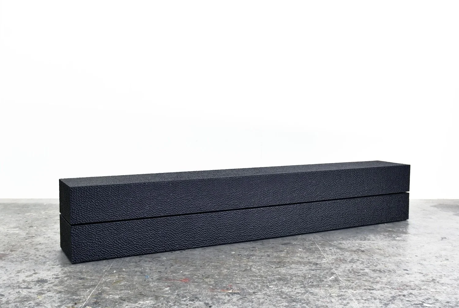  Reveal Bench  Carved + Lacquered + Maple  16” x 100” x 14” 