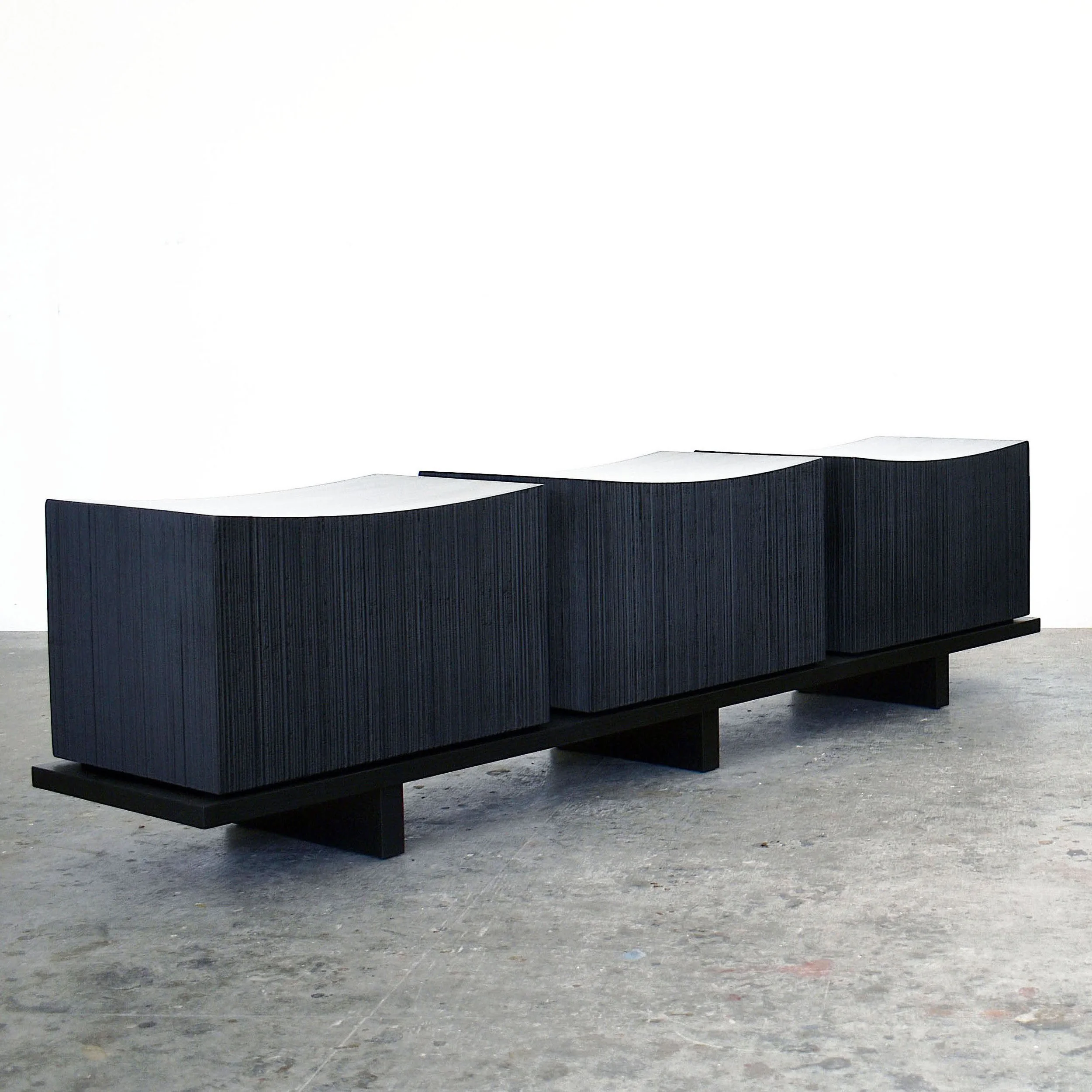 Loft Bench Sawn  18” x 67” x 15  Sawn + Lacquered + Maple 