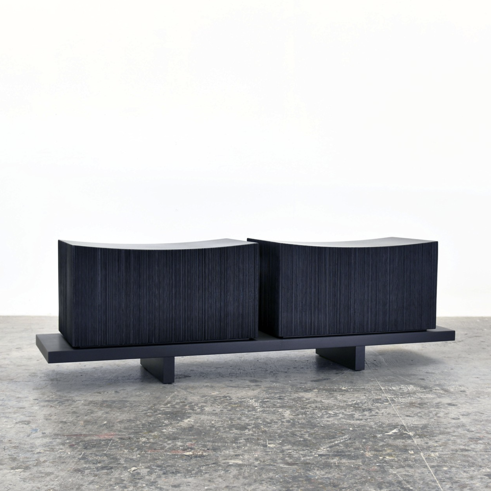  Loft Bench Sawn  18” x 58” x 15”  Sawn + Lacquered + Maple 