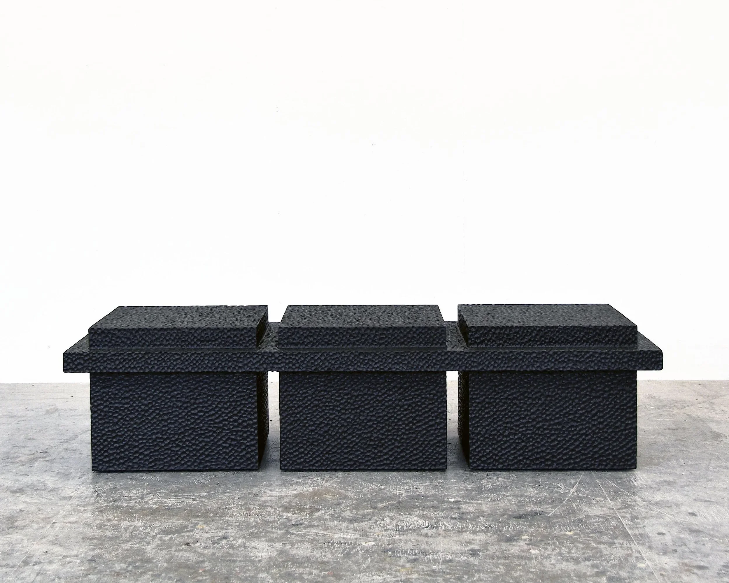  T5 Table  Carved + Lacquered + Maple  14” x 20" x 56” 