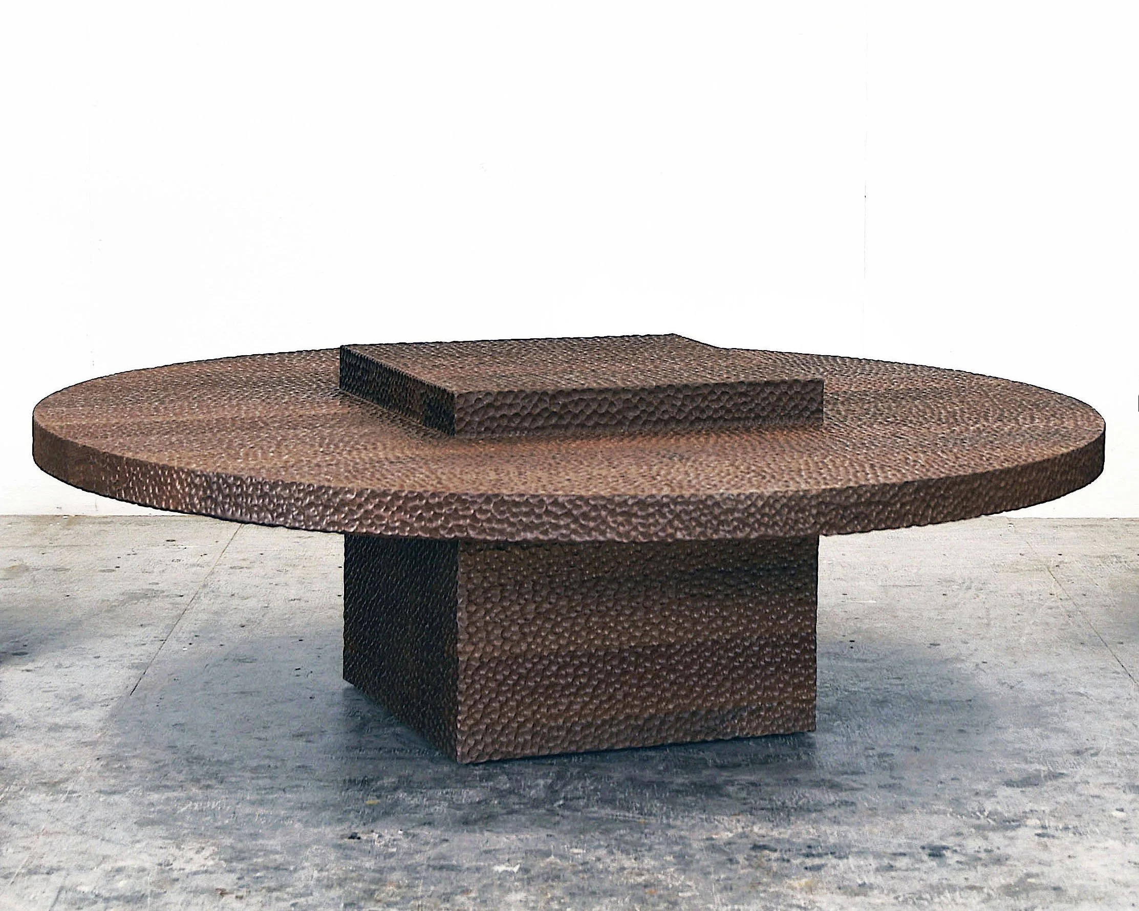  BW-R2 Table  Carved + Walnut + Lacquer  16” x 48” x 48” 