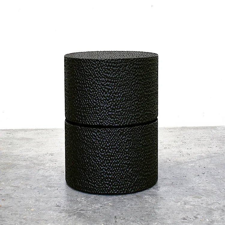  Reveal Round  Carved + Lacquered + Maple  20” x 16” x 16” 