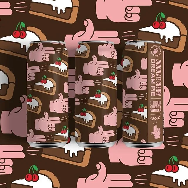 🍰PangPang Cream Pie🍰
If this post was from any other brewery you would question it today, but you know I&rsquo;m this juvenile for real 🦪.
First of in this pastry stout series is the 10% 🍫Chocolate/🍒Cherry version that was released at Systembola