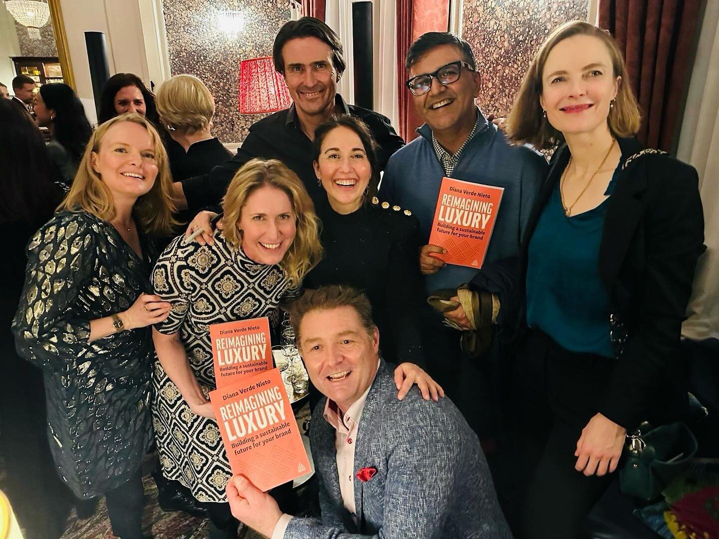 Congratulations to my wonderful friend @dianaverdenieto for the launch of your book this week, Reimagining Luxury, advising the high-end products and services industry on how to be more sustainable. We were all so happy to celebrate with you! ❤️❤️❤️ 