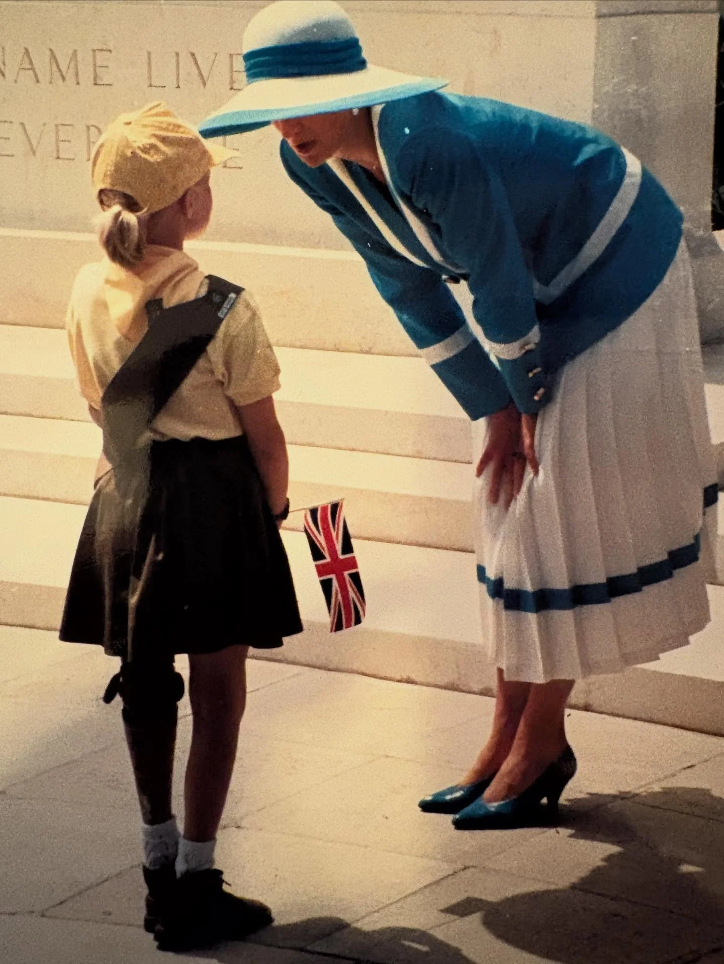 Meeting Princess Diana at the Heliopolis War Cemetery in Cairo, Egypt in 1992. I was living there at the time for my father&rsquo;s job. I learnt to swim in Egypt. I was presented to Princess Diana at the event. We talked for five minutes and she swa