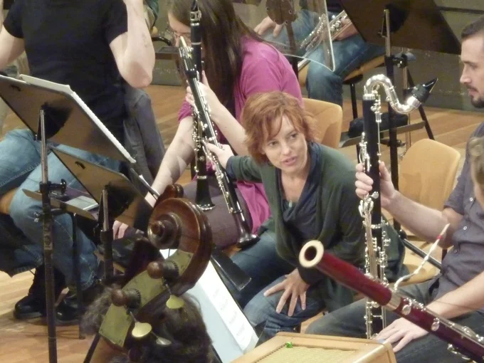 rehearsal in the Berlin Philharmonie