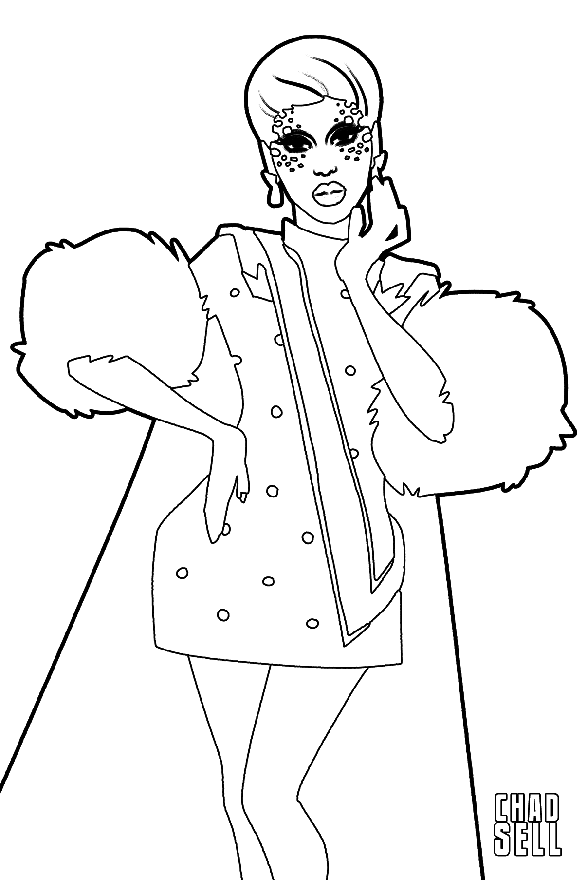 coloring book pages chad sell