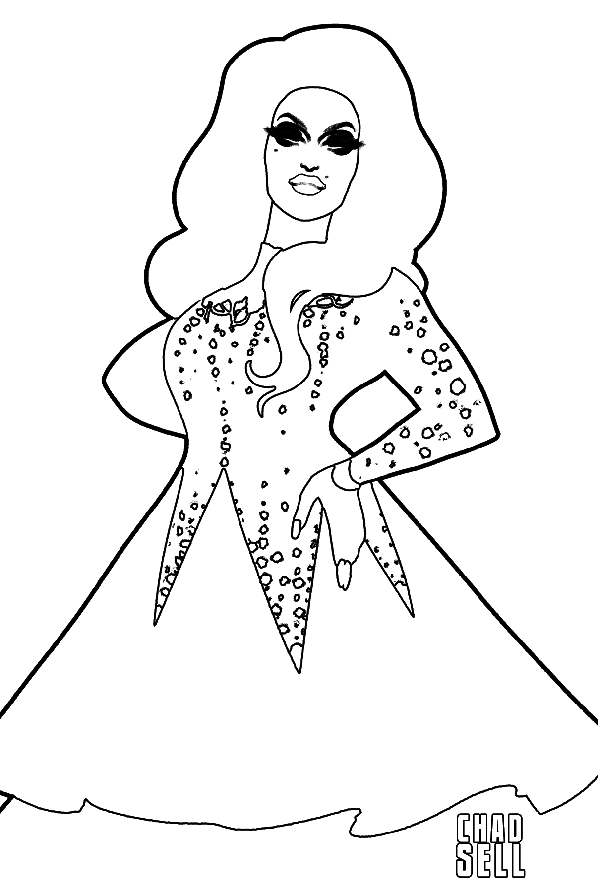 coloring book pages chad sell