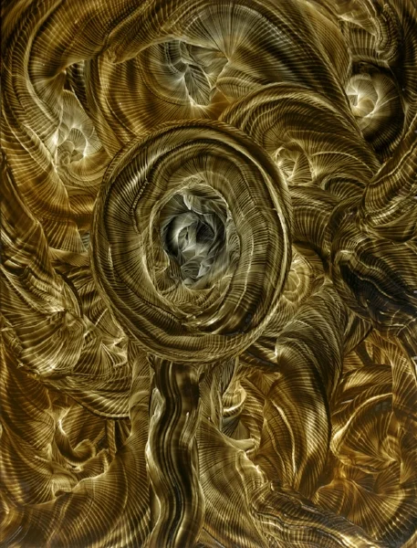 In the absence of the Self the Sacred Manifests Oil on board