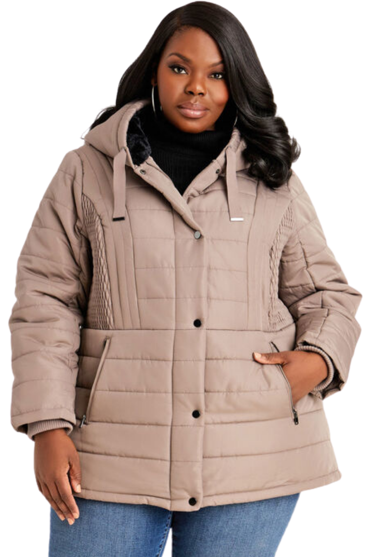 Wopop Womens Baseball Puffer Collar Fleece Parkas Coats Jacket