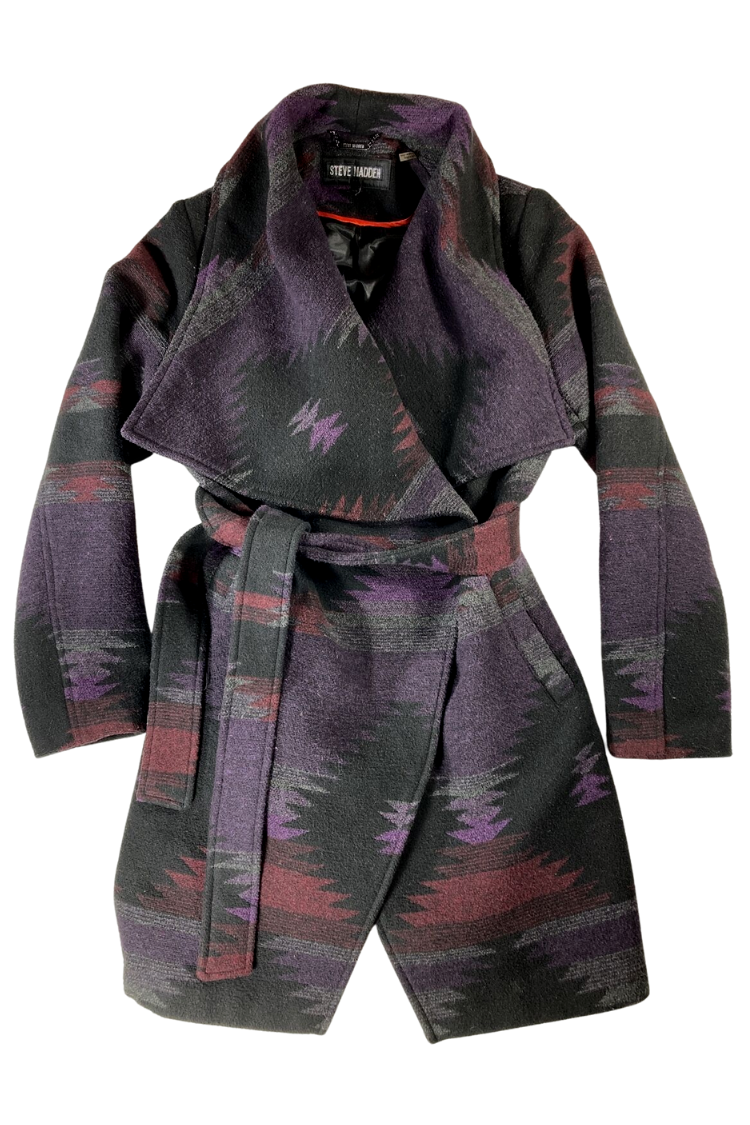 aztec wrap coat
