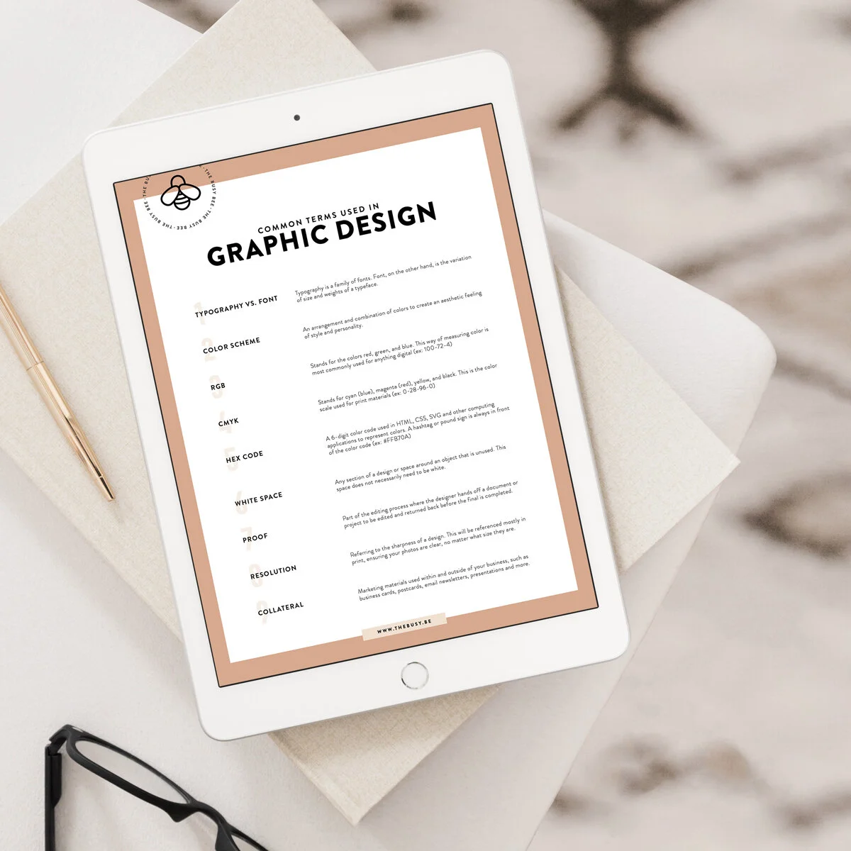 Common Design Terms Cheat Sheet — The Busy Bee