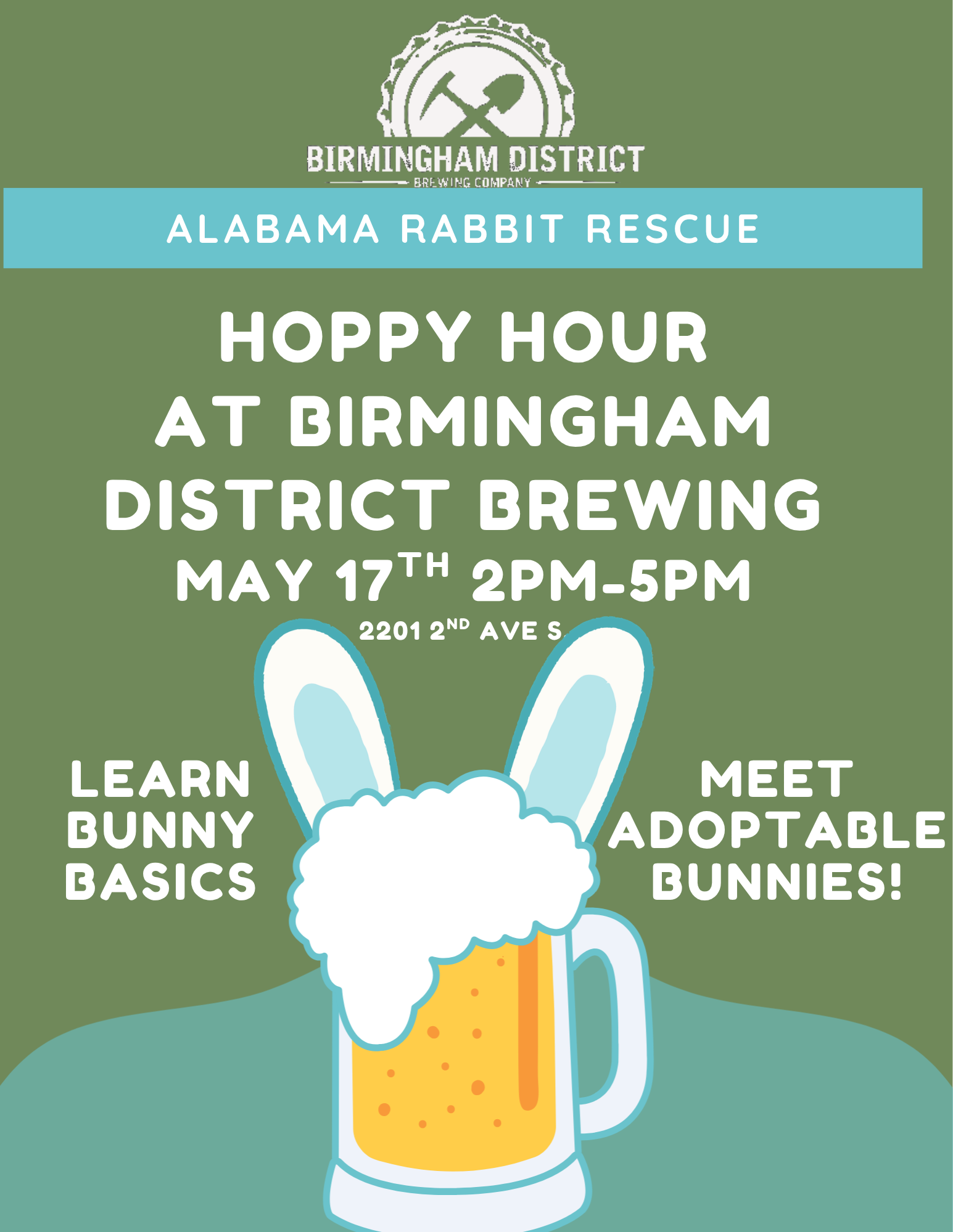 Hoppy Hour with Alabama Rabbit Rescue
