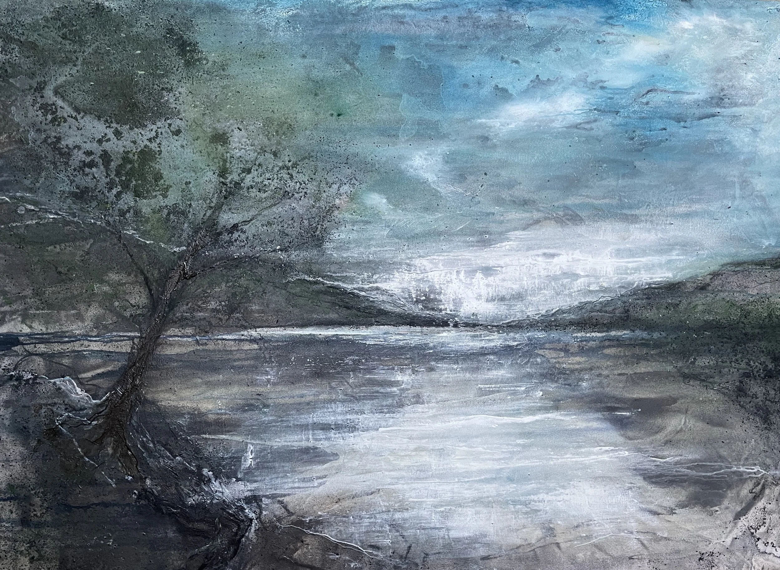 Rock tree, Loch Voil 2023.        