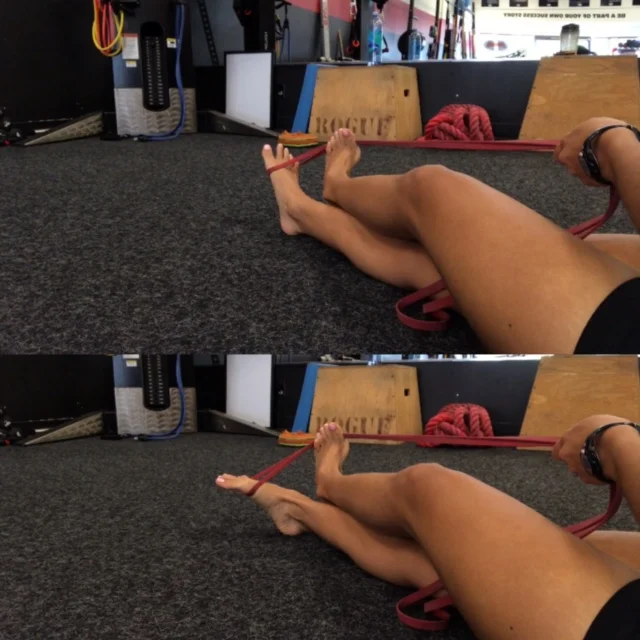 Figure 2: Ankle Inversion with Band 3x25 , 10 sec holds. 