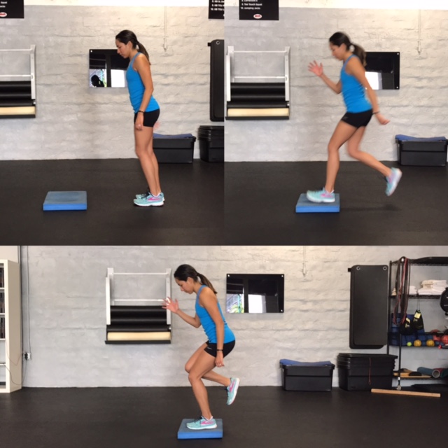 Hop to Single Leg Balance