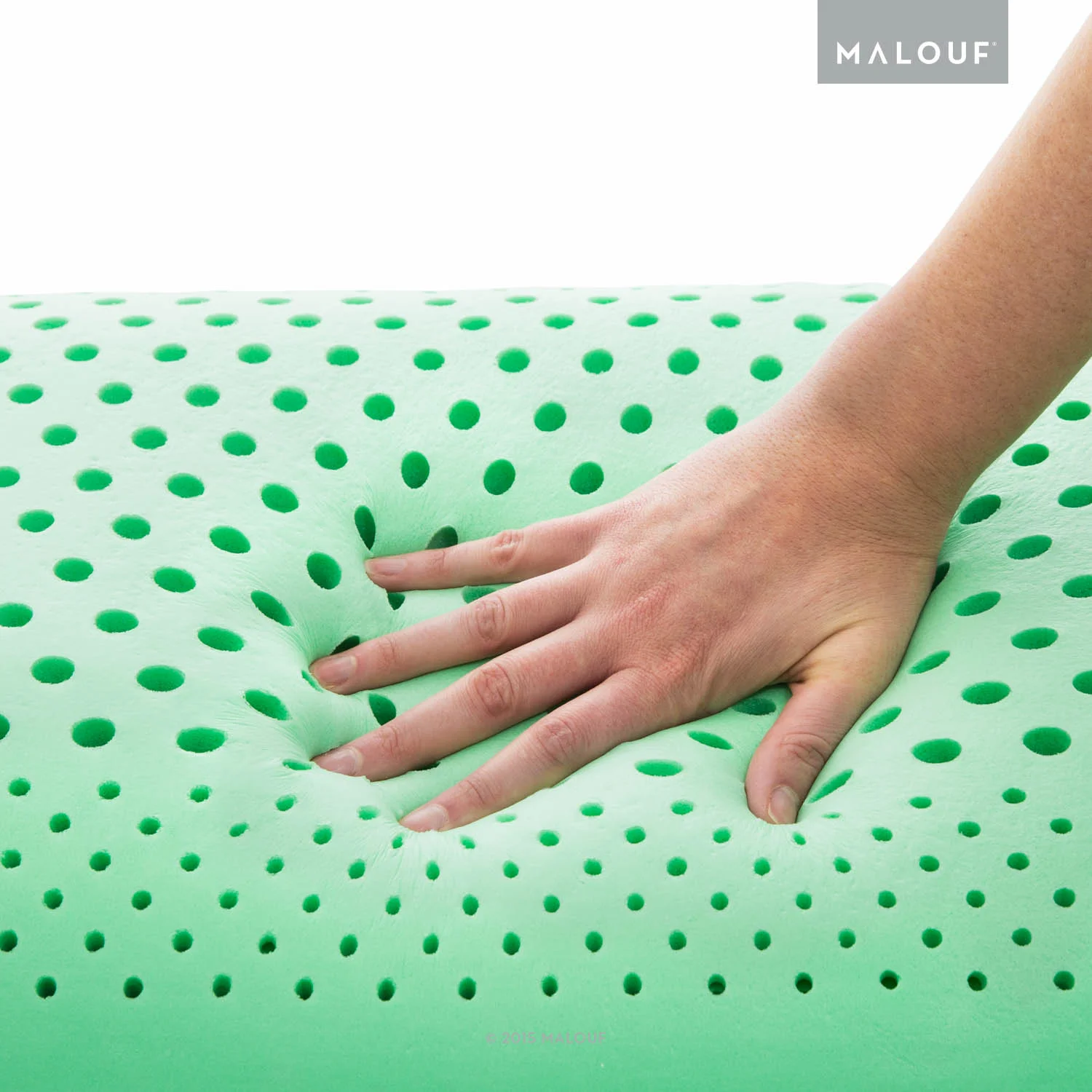 Zone Pillows: Notice a firmer outer portion of the pillow and a soft interior