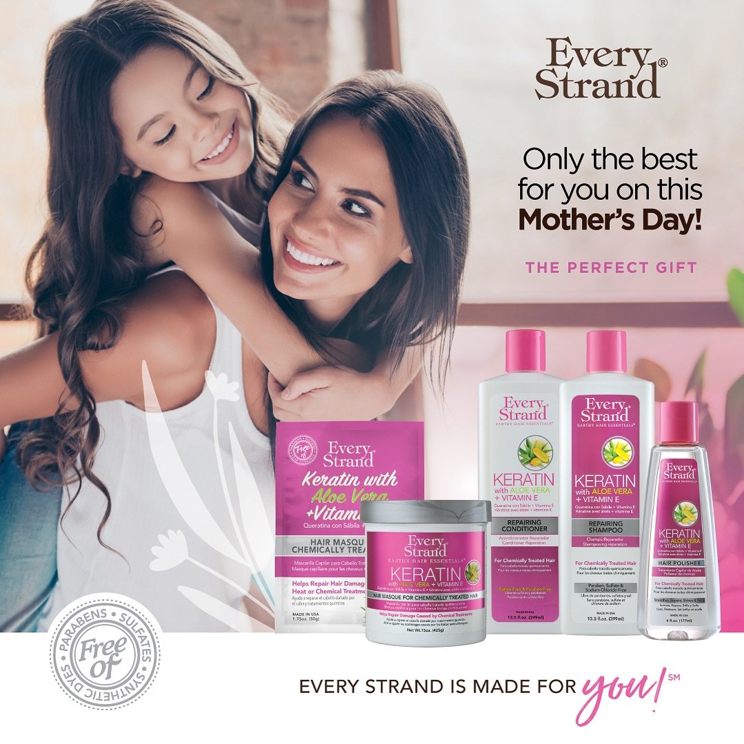 Celebrating all the mothers who inspire us to be our best! 💝

With our Keratin and Aloe Vera + Vitamin E collection, caring for your hair is as special as the moments you share with your mom. 💖 

Our products are available at @heb @cvspharmacy @wal