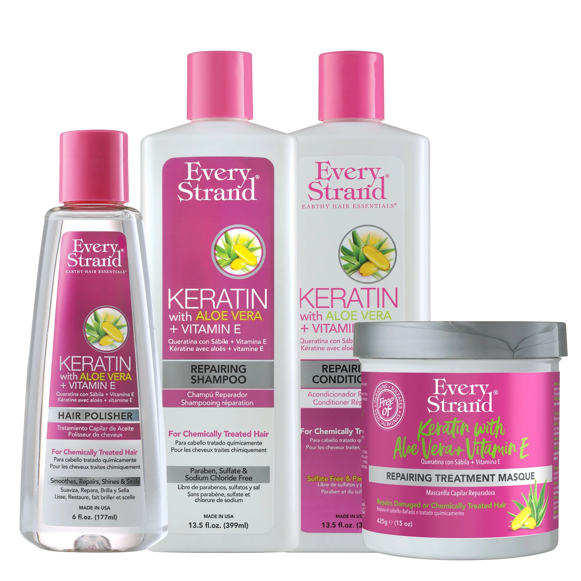 Keratin Combo Shampoo & Conditioner + Hair Polisher and Jar.jpg