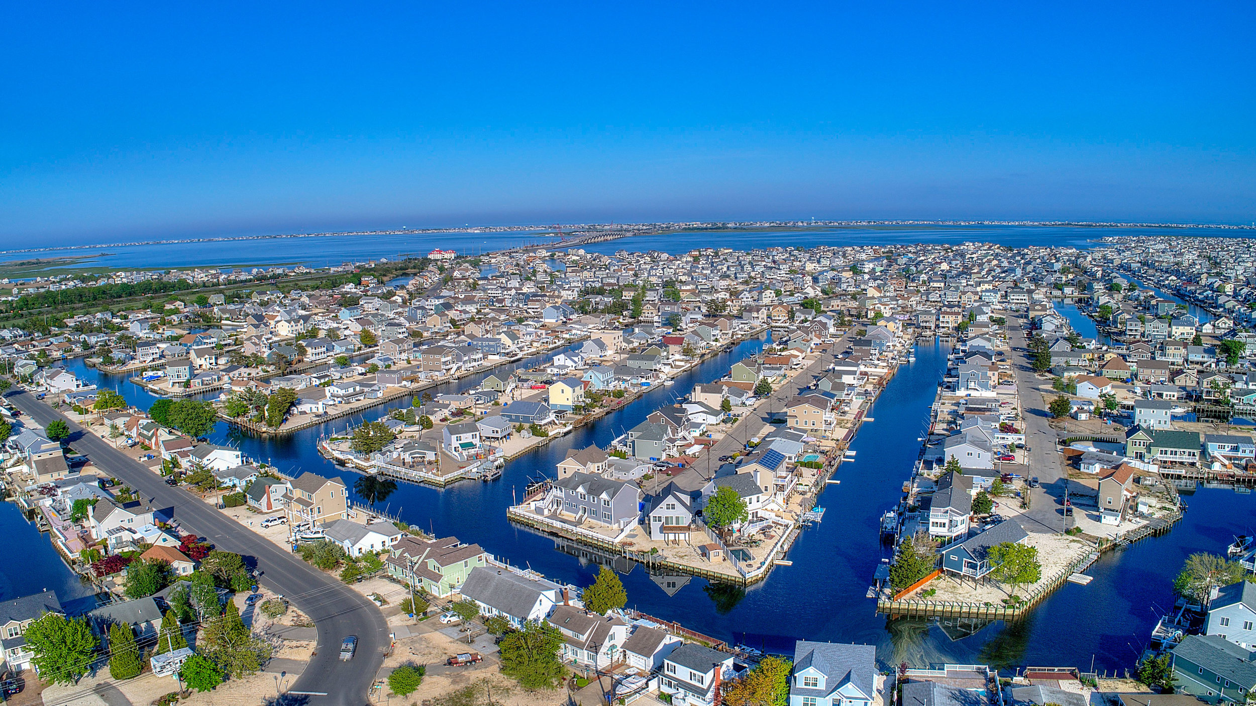 Manahawkin New Jersey aerial Bay house real estate nj