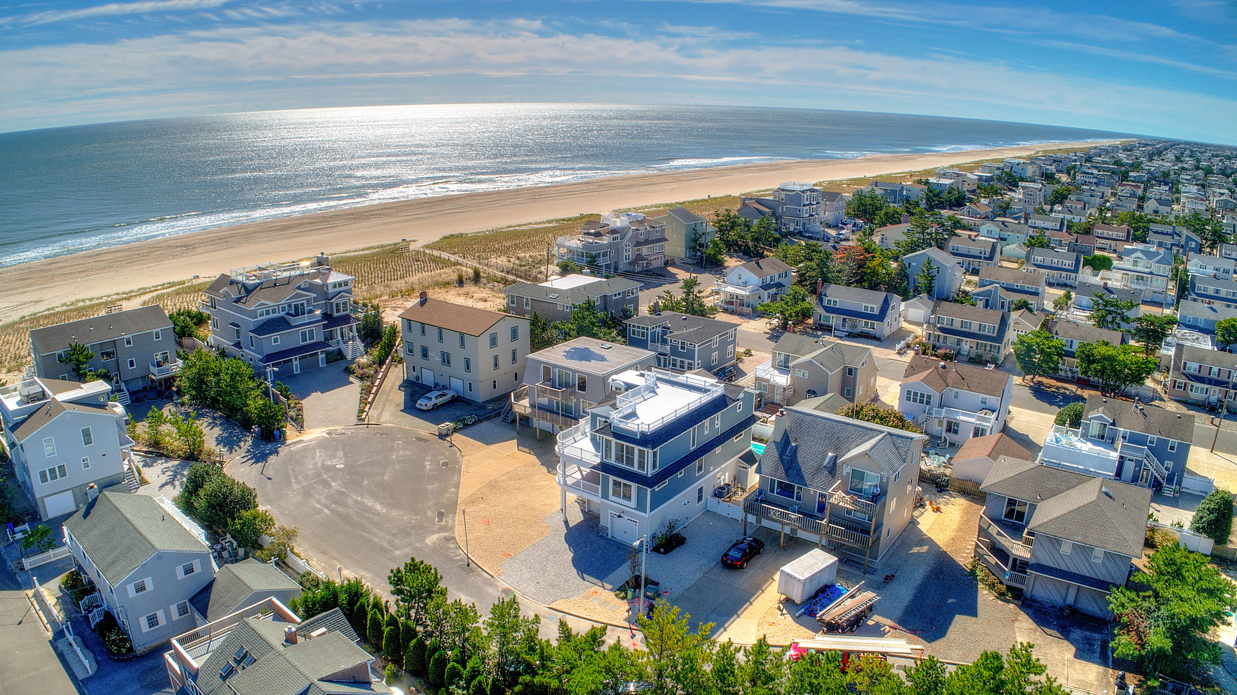 House on the Ocean Long Beach Island New Jersey LBI NJ Drone Photography