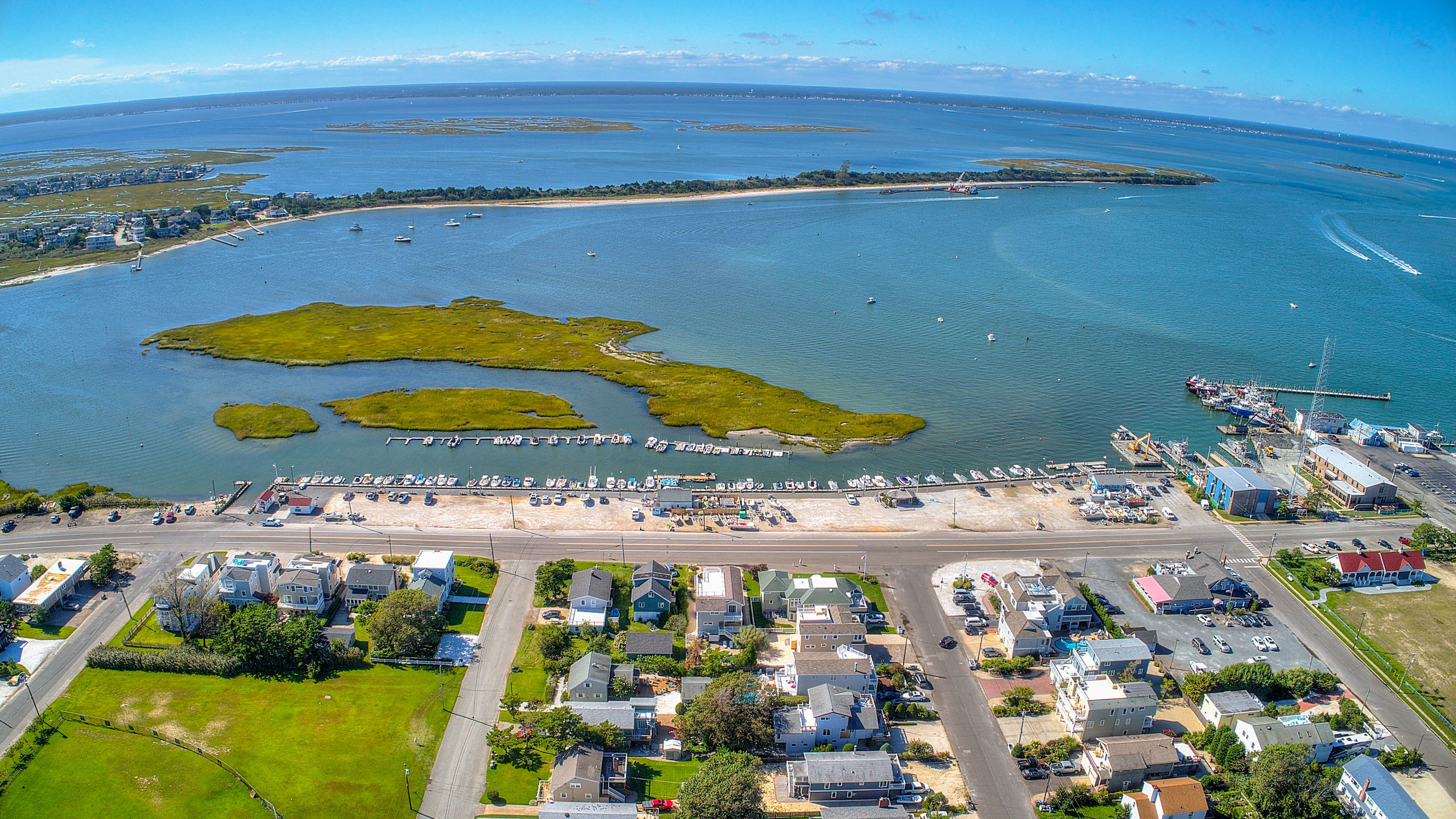 Barnegat light bay house aerial photo New Jersey