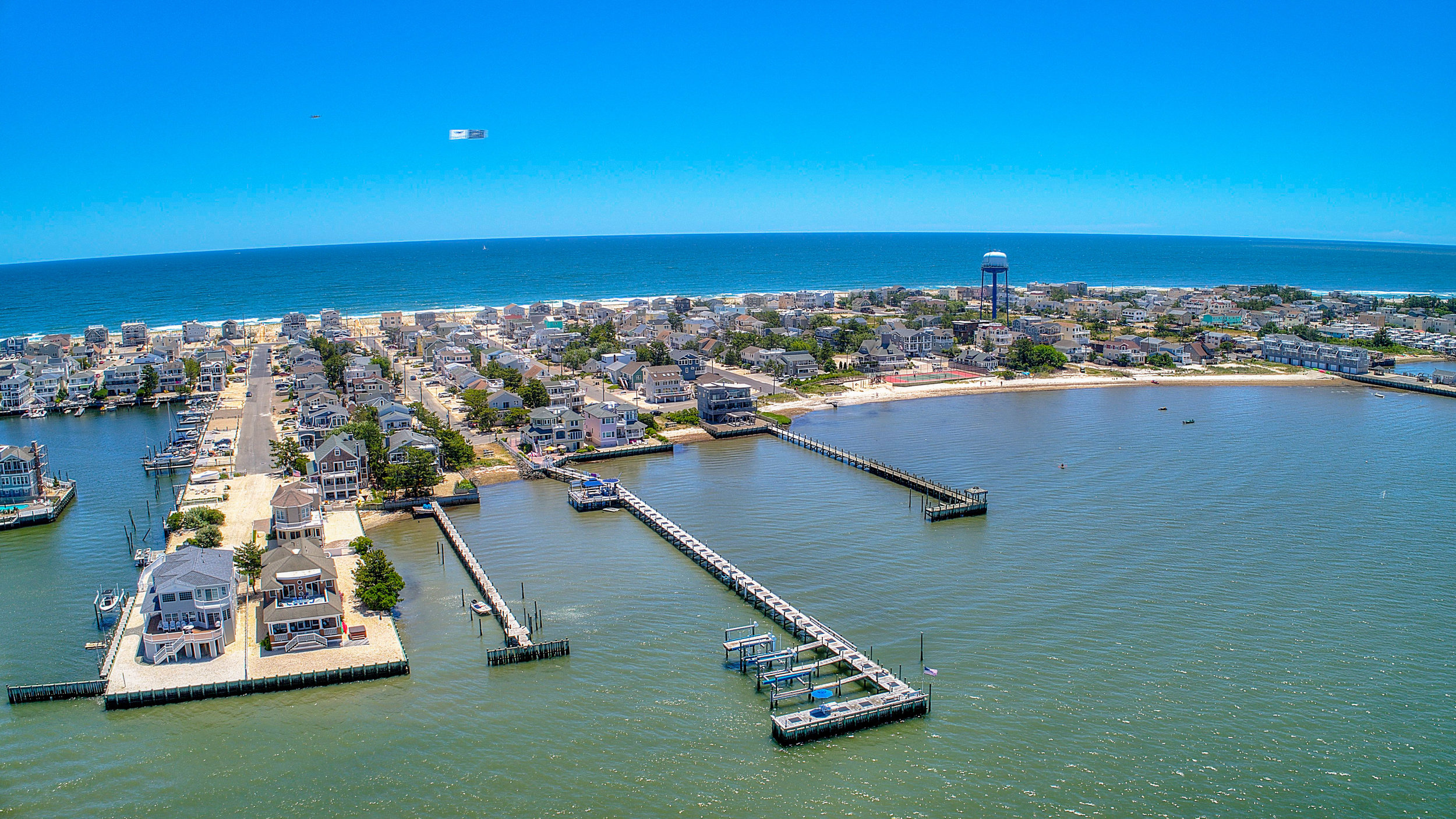 New Jersey Barnegat bay Atlantic Ocean view Long Beach Island Drone photo