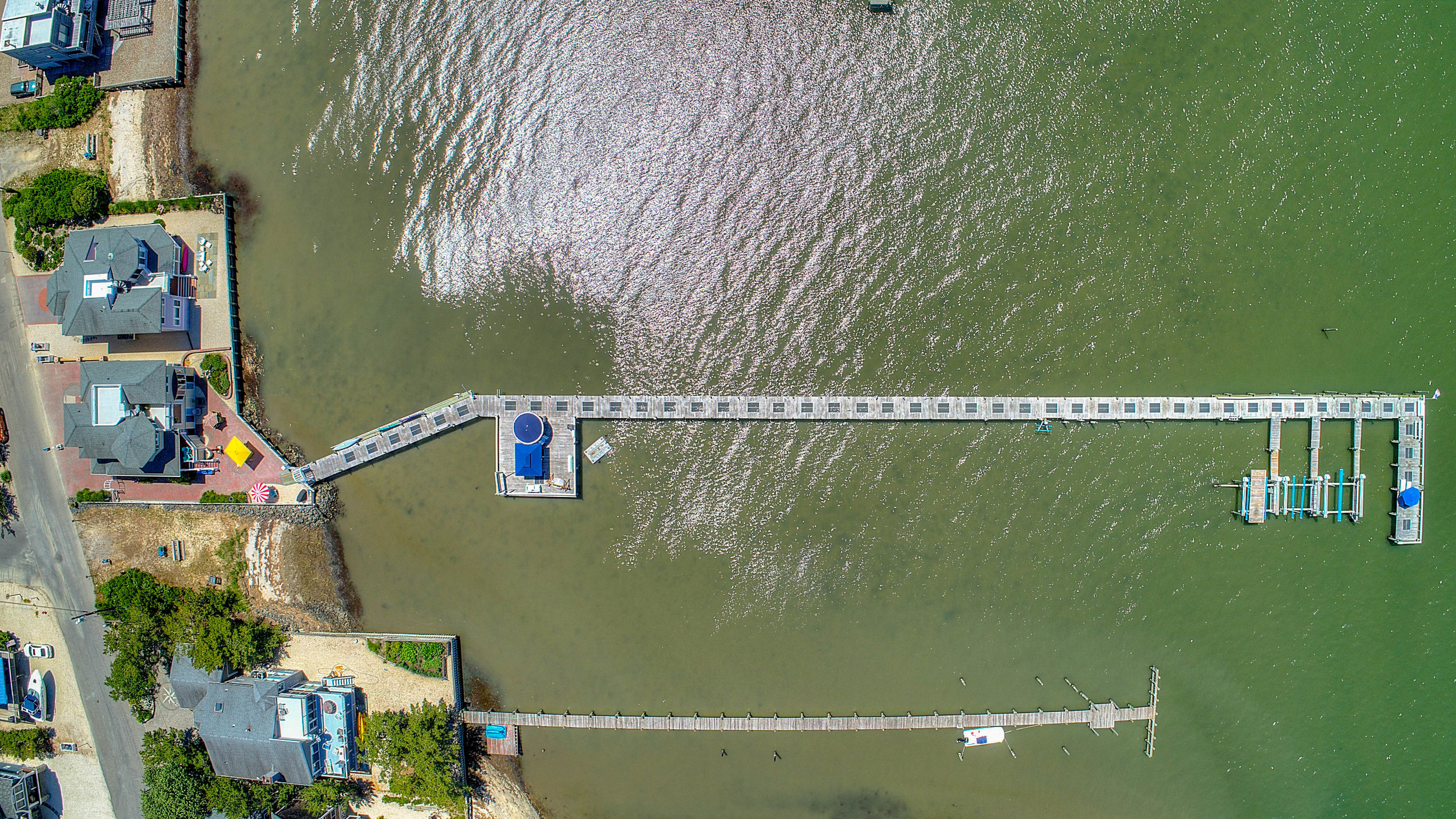 real estate drone photography boat dock lbi Long Beach Island New Jersey