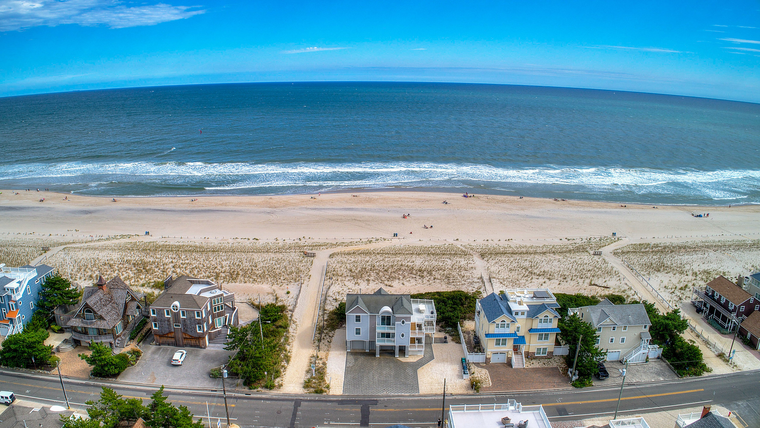 Aerial real estate photo Home long beach island new jersey