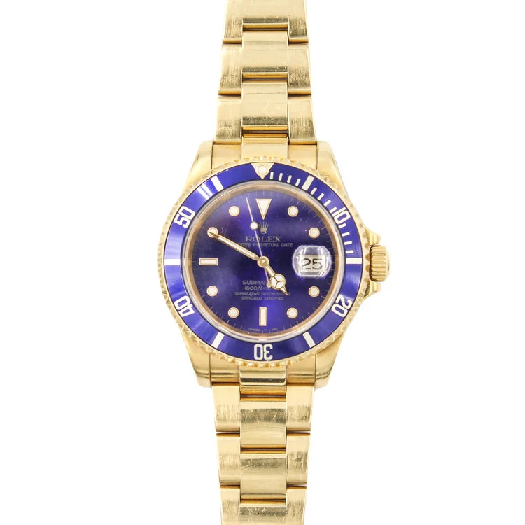 Rolex Submariner 2000 18Kt Yellow Gold Blue Dial.jpg