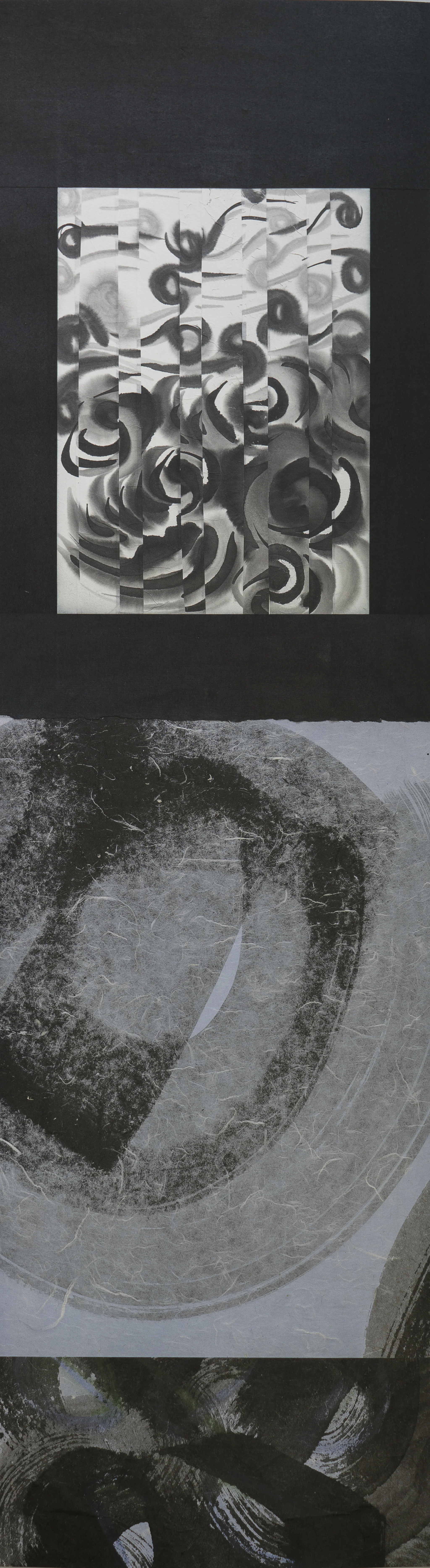 #17-08 pastel, ink on paper, 43"x12" 2017 SOLD