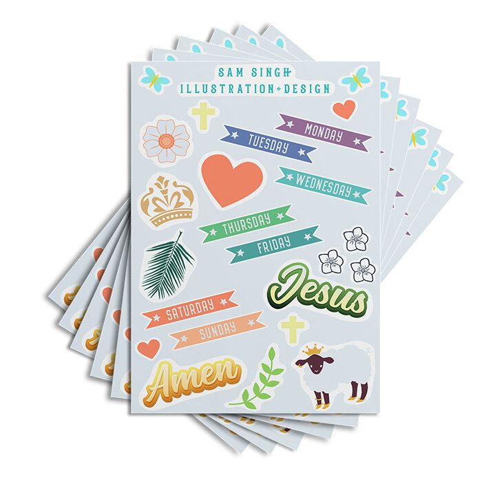 Bible Journaling Stickers | Stationary for Journals and Planners | Sam Singh