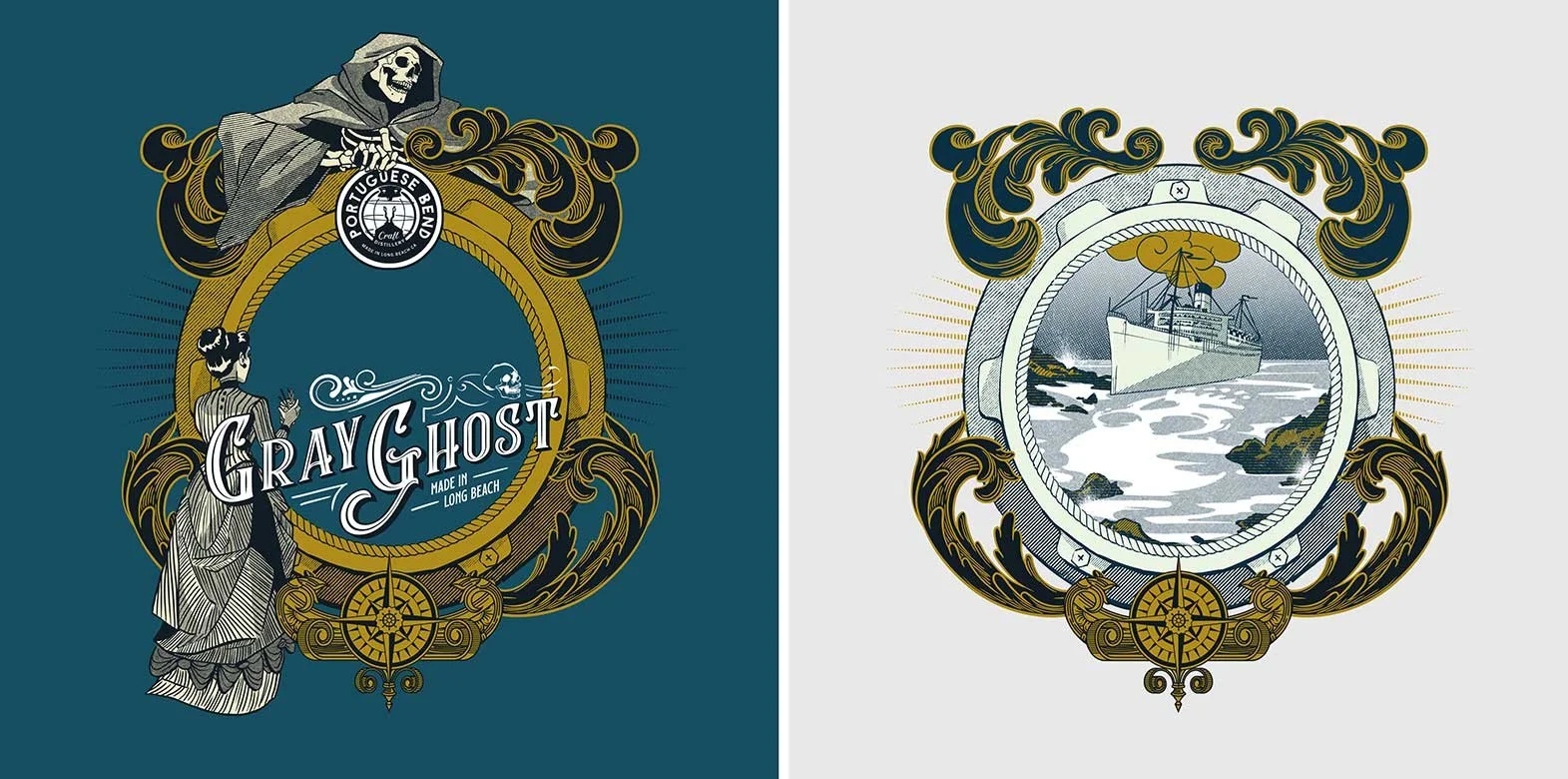 Package Design | Portuguese Bend Distilling