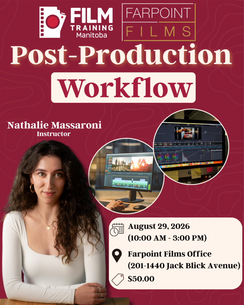 POST PRODUCTION WORKFLOW COURSE WITH NATHALIE MASSARO