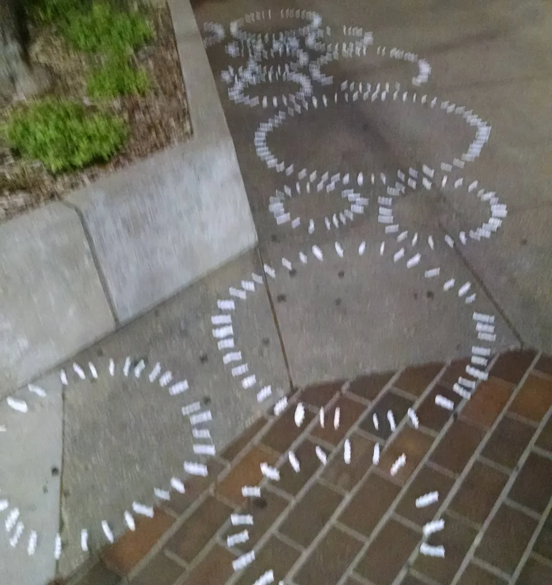 Playing with the circle form with #malcolmmaude
#getagriplawrence 
#thegripproject 
#freestatefest  7th and Mass. 6/22 9-11 pm