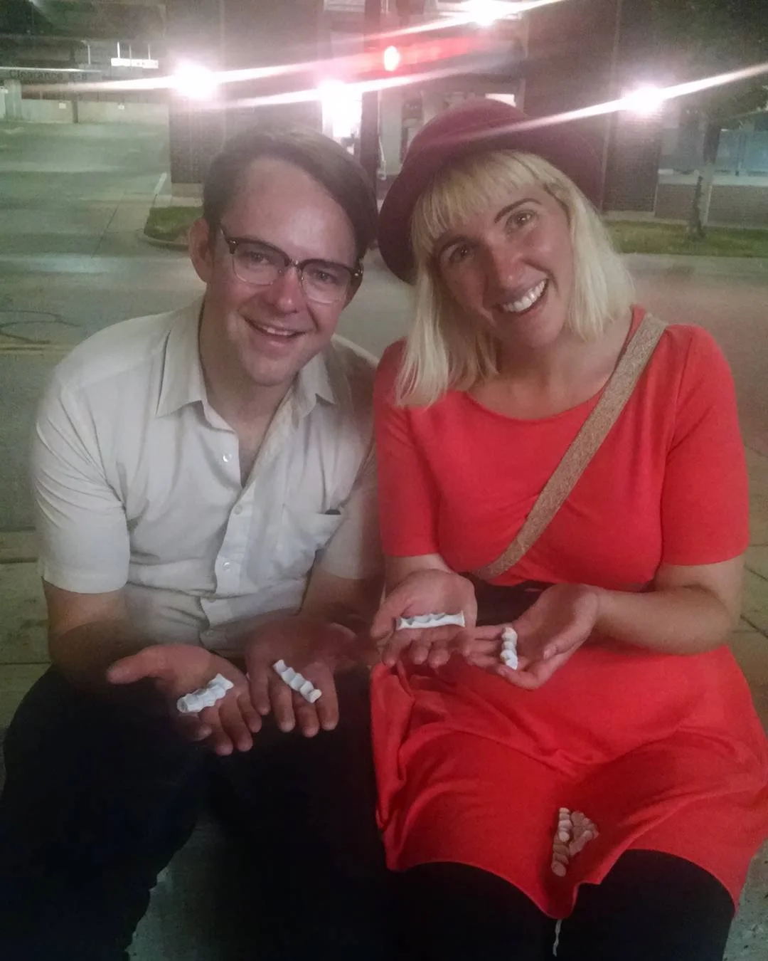 It was great fun to meet the artists #caitlinrcbrown  and #waynegarret at the opening of @incandescentcloud on the first night of #freestatefest. They had to leave early so we made sure they had a grip to go!
The first installation for #thegripprojec