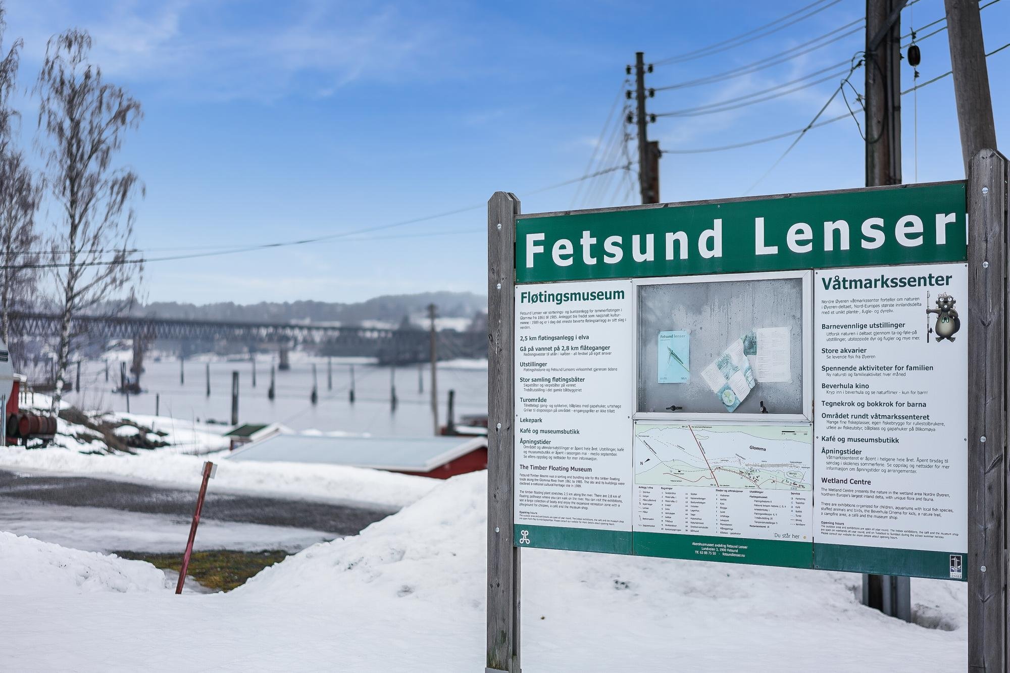  Fetsund Lenser er et populært området midt i et naturreservat. 