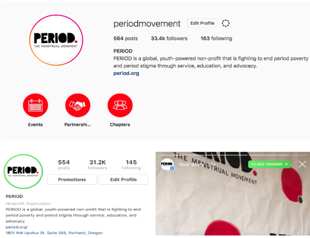 Make sure to follow @periodmovement!
